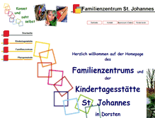 Tablet Screenshot of familienzentrum-st-johannes.de